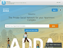 Tablet Screenshot of apartmentadda.com